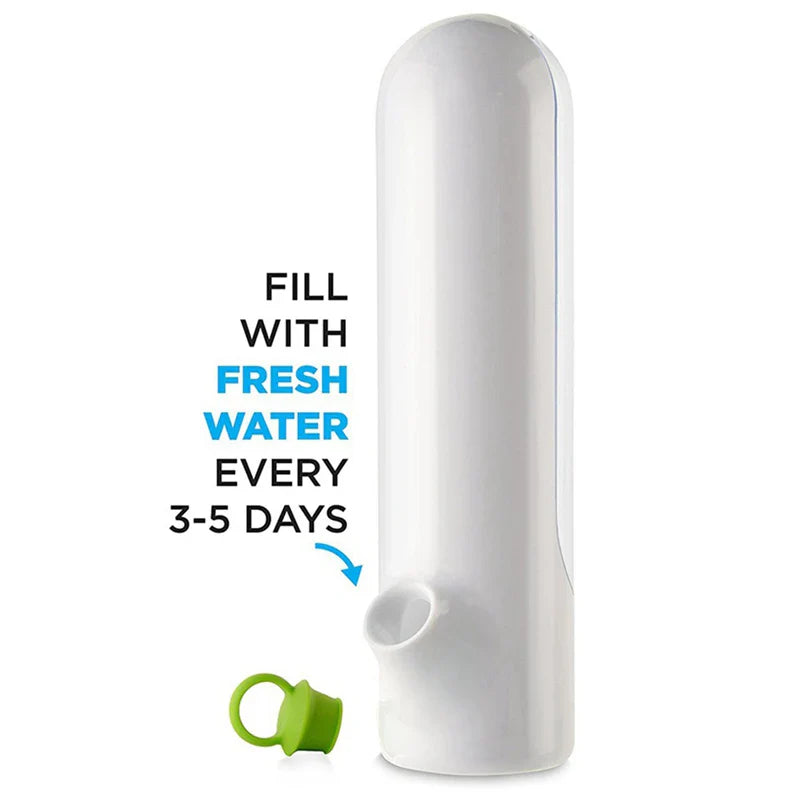 Herb storage container for fresh vanilla, vegetables, and herbs in the kitchen