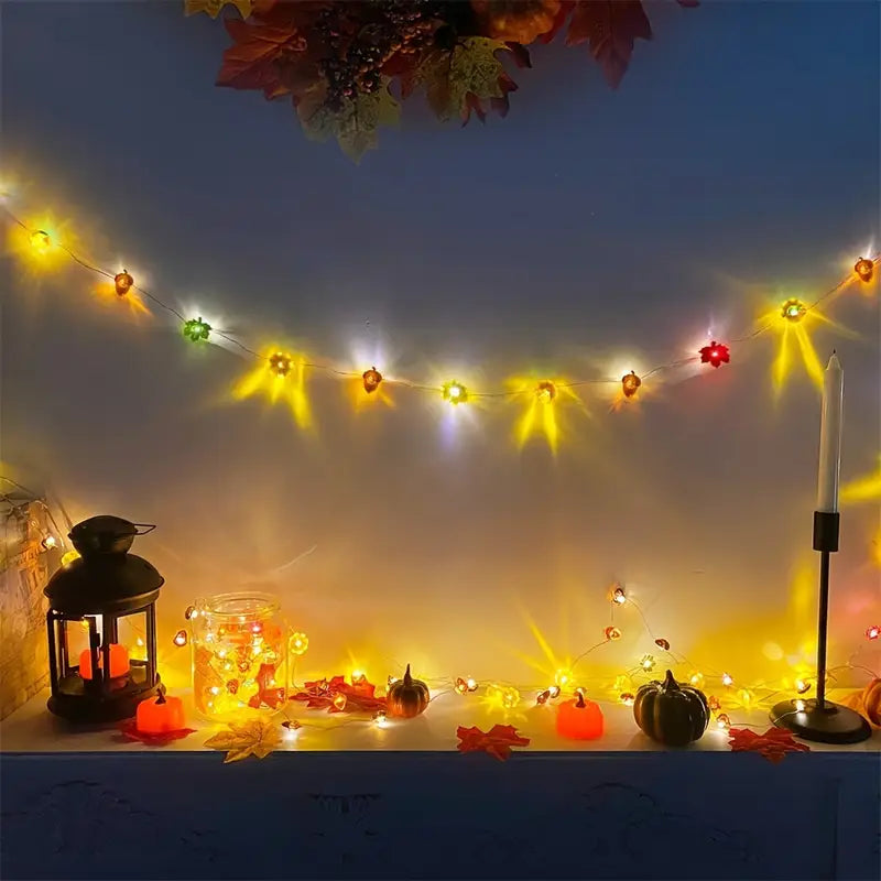 Autumn LED Light String | Halloween Decoration