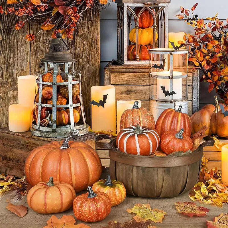 Autumn Pumpkin Set | Artificial Decoration for Halloween