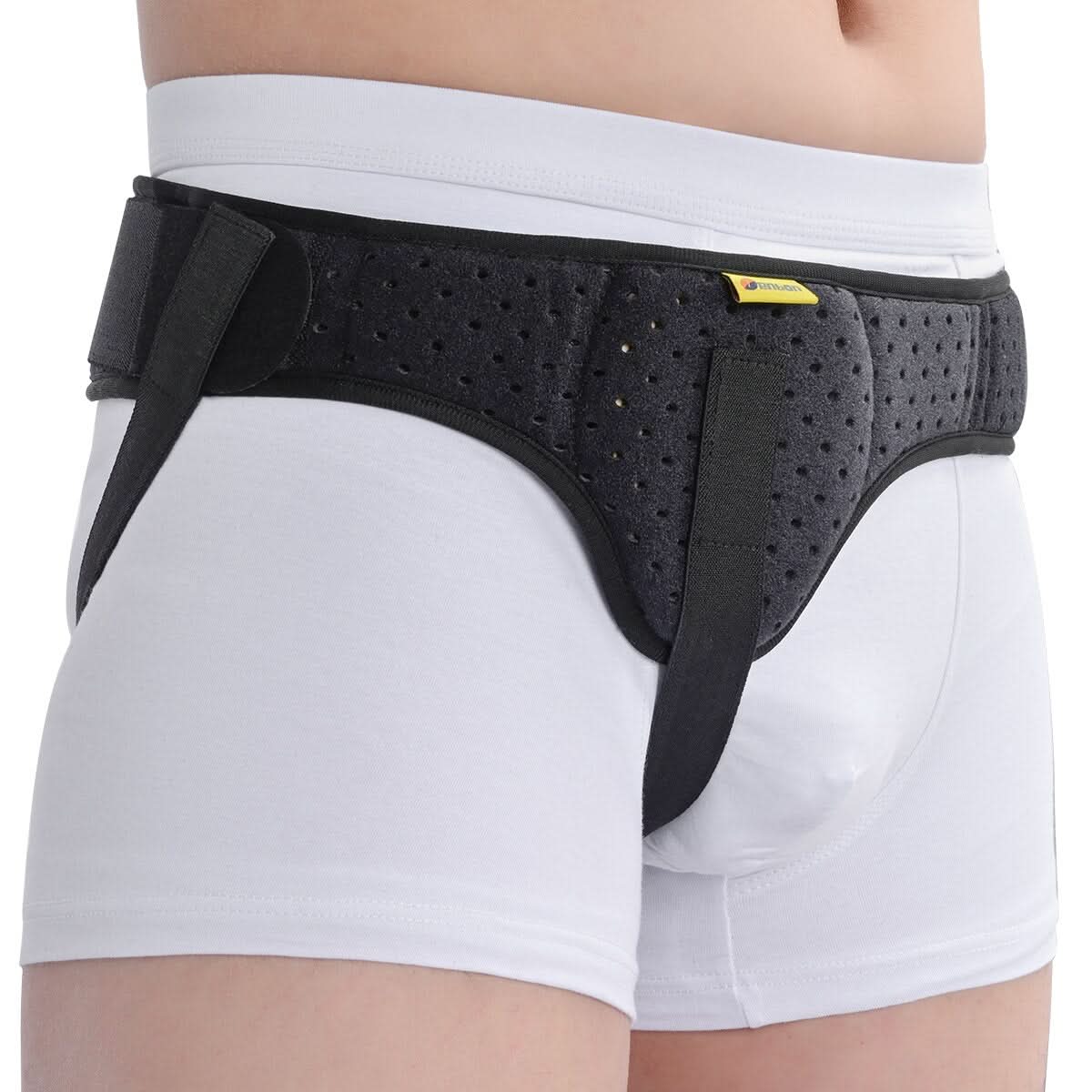 Support belt for groin hernia for pain relief