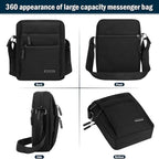 Men's Shoulder Bag with Anti-Theft Design