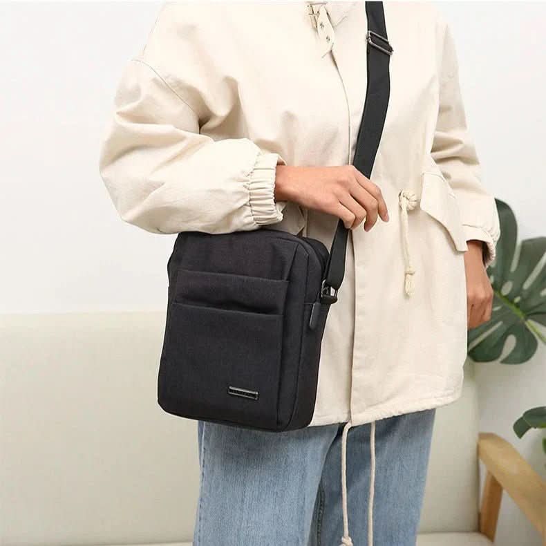 Men's Shoulder Bag with Anti-Theft Design