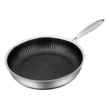Stainless Steel Pan with Non-Stick & Hexa-Design