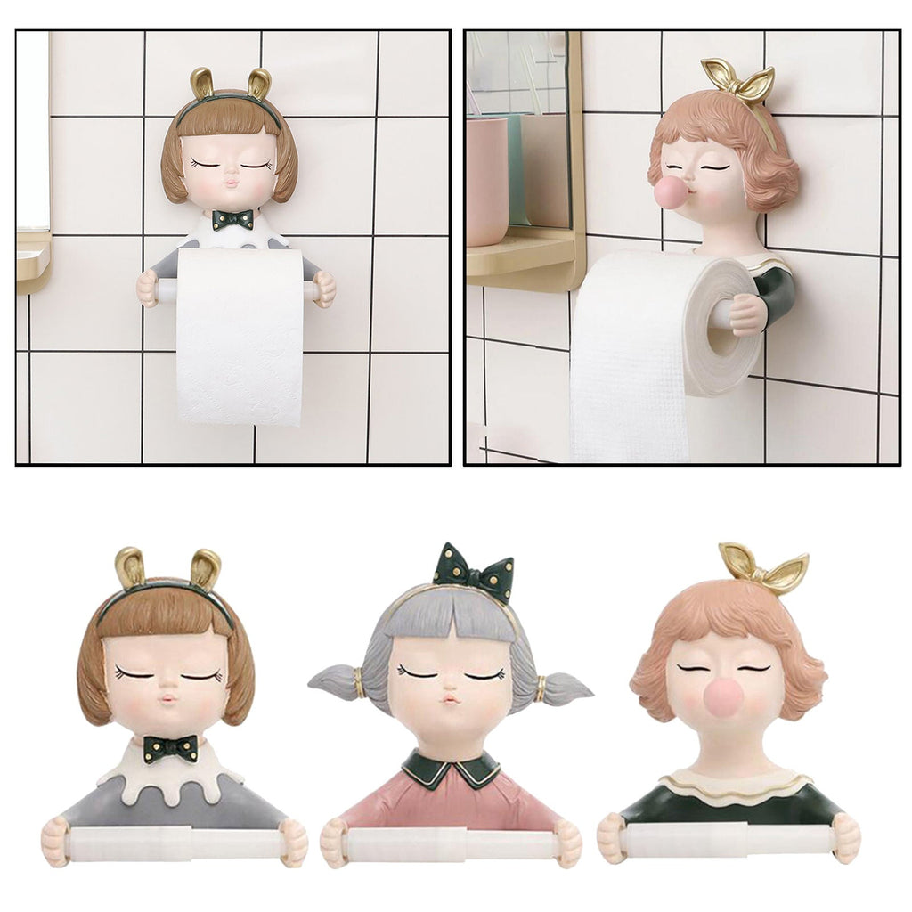 Fancy Girl Toilet Paper Roll Holder