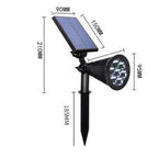 Solar-Powered Colorful Adjustable Garden Spotlight