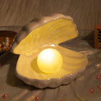 ShellGlow Lamp – Elegant Shell Lighting with Pearl