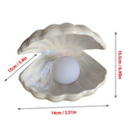 ShellGlow Lamp – Elegant Shell Lighting with Pearl