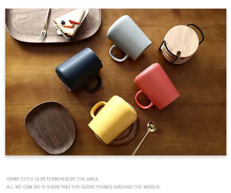 Very large stoneware coffee mug