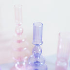 Lilac Candle Holder made of Glass