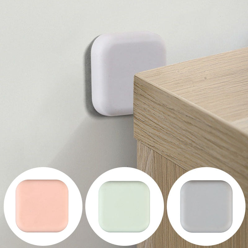 Silicone Door Stopper Buffer with Self-Adhesive Sound-Dampening Anti-Shock Protection for DIY Wall Protection
