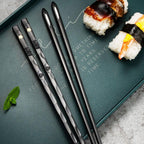 DineLux – Luxurious Chopstick Set with Refined Designs (5 Pairs)