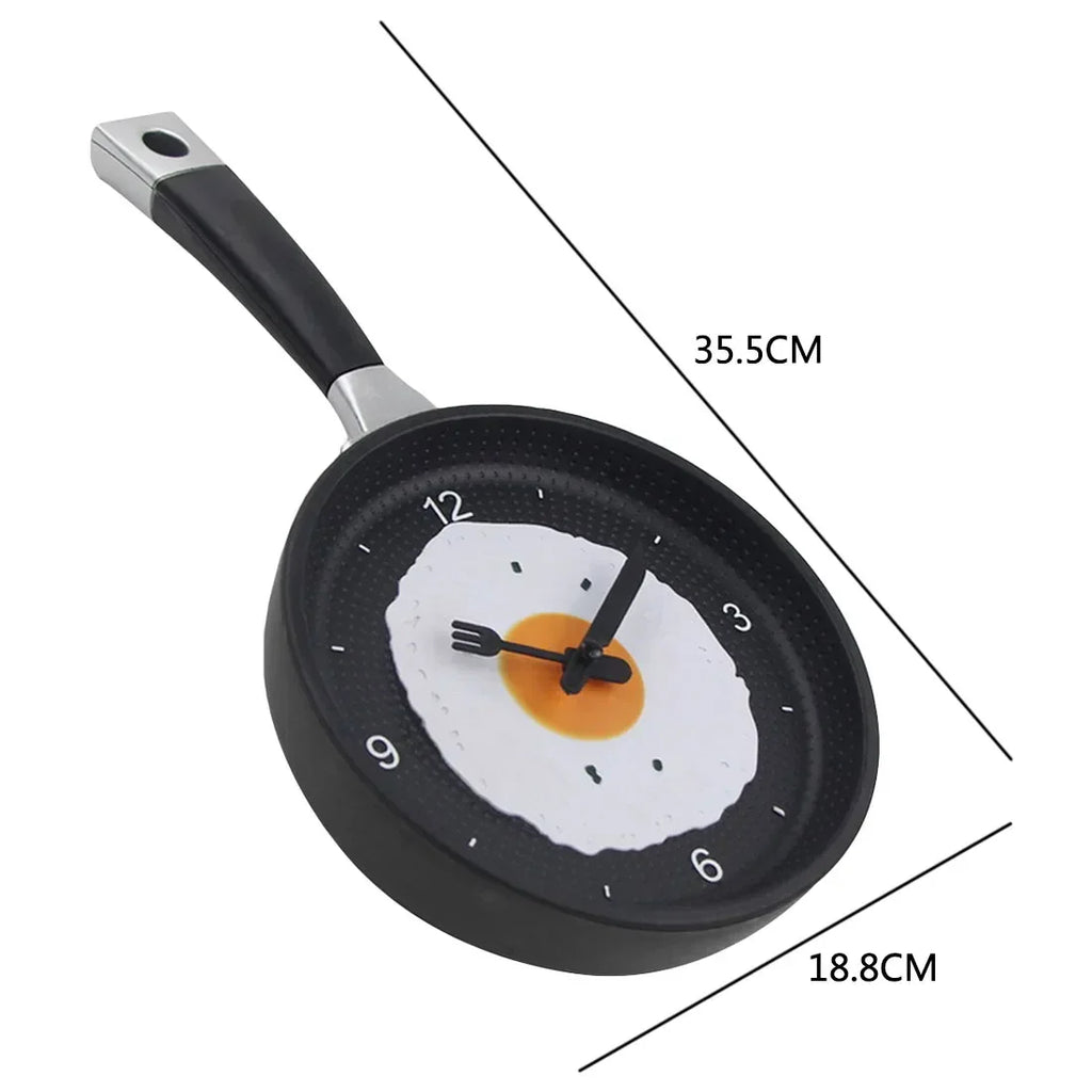 Omelette Pot-Shaped Wall Clock