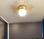 HaloBeam – Elegant Glass and Iron Wall Lamp for Classic Touch
