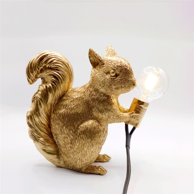 SquirrelBright Nordic Squirrel Table Lamp | Designer Decor | LED Mood Light | Perfect for Home