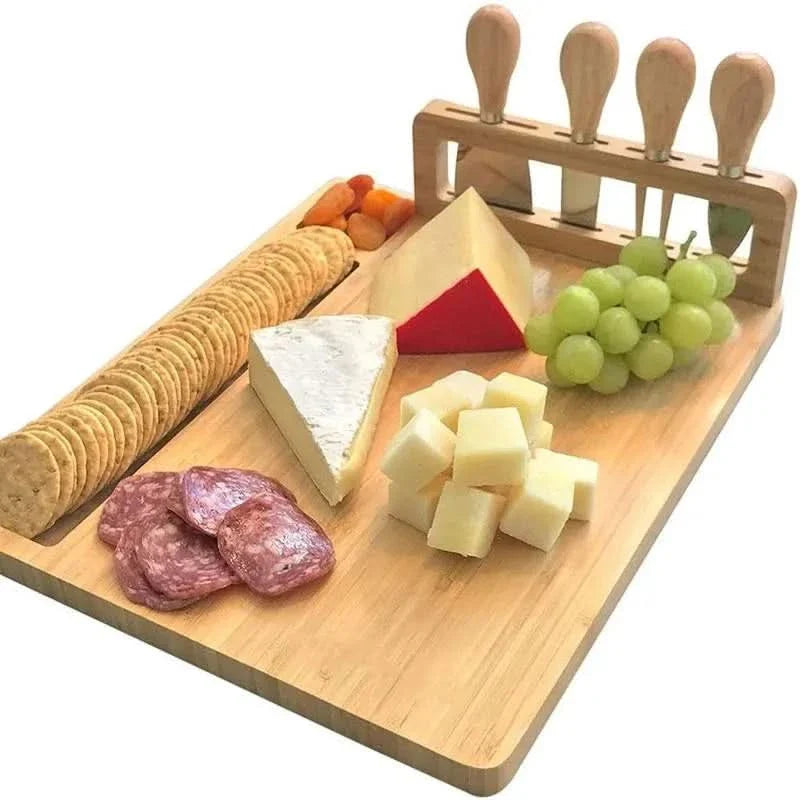 CheeseLux – Premium Bamboo Cheese Board Set