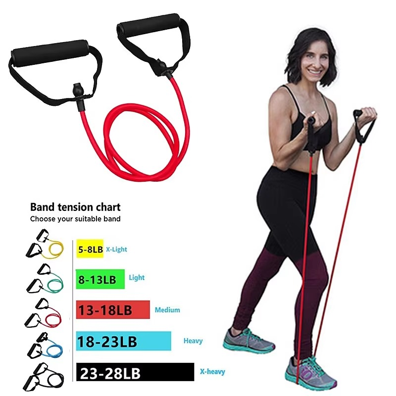 Resistance Training Belt with Elastic Bands for Squats, Leg Strength and Agility Workouts