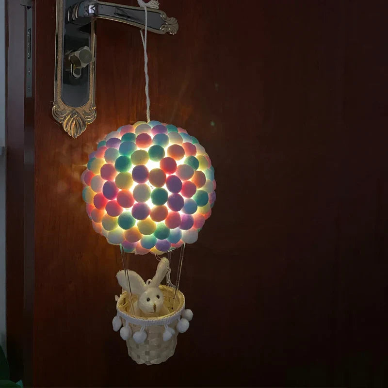 DIY Hot Air Balloon-shaped Flying Animals Night Lamp