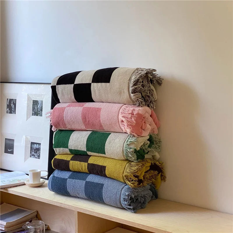 Checkered Single Layer Blanket