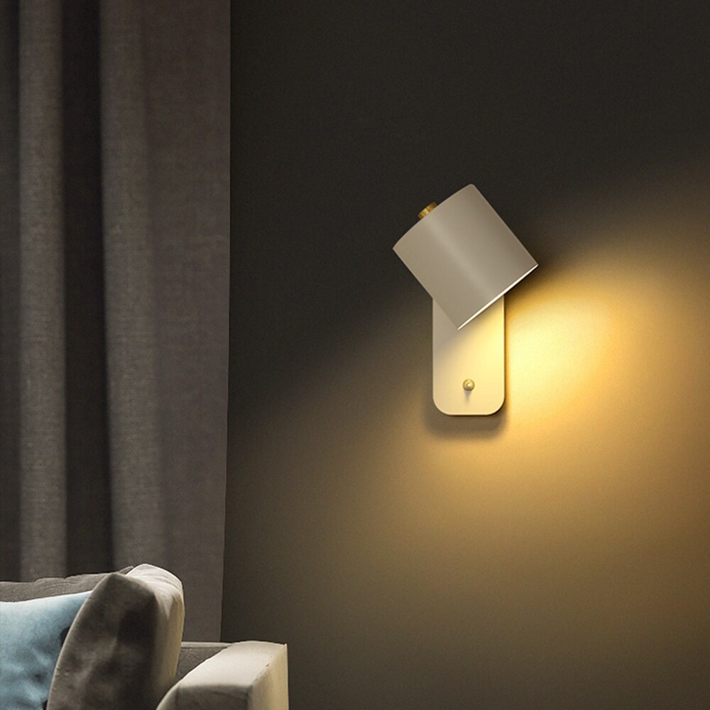 Modern LED Wall Lamps with Switch Indoor Home Decor Lights