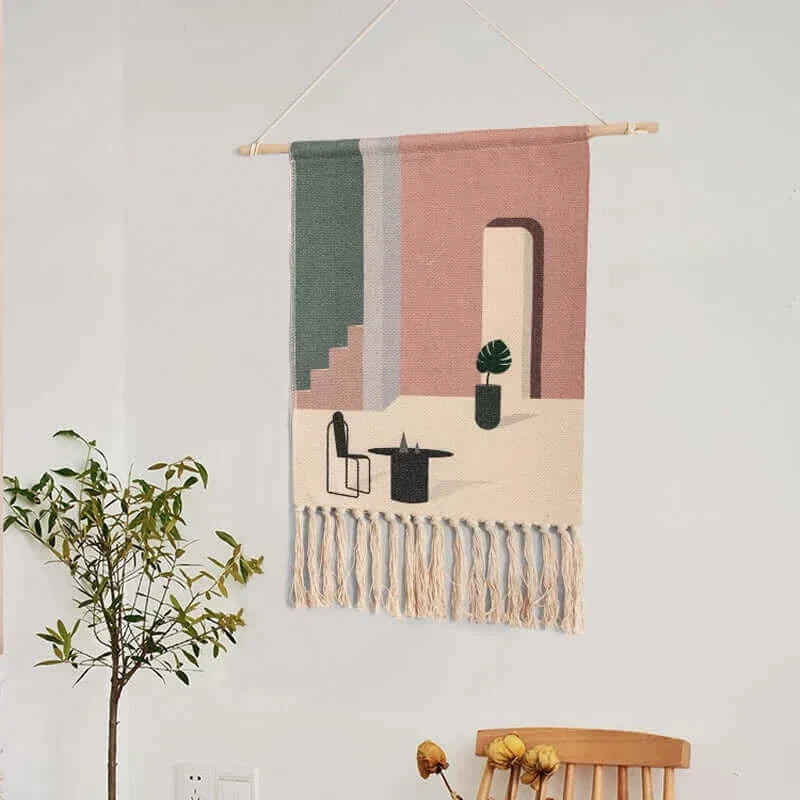 Macrame Hanging Cotton Rug