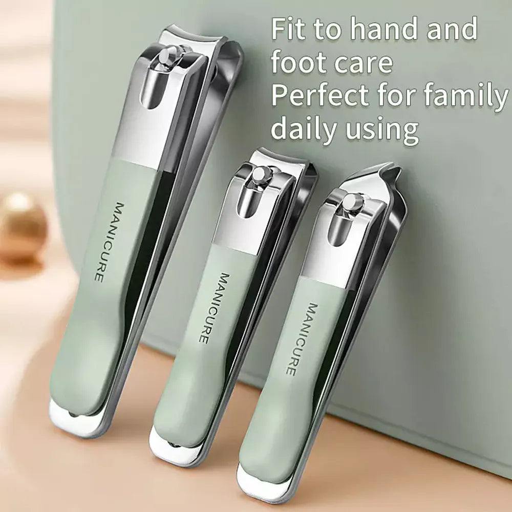 LuxNails | Professional Stainless Steel Manicure and Pedicure Set | Portable & Multifunctional | Luxurious Storage Box