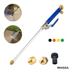 High-pressure water jet cleaning device with nozzle
