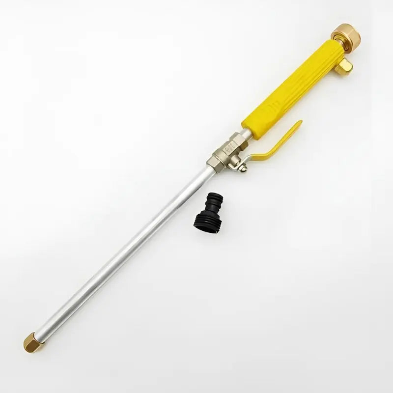 High-pressure water jet cleaning device with nozzle