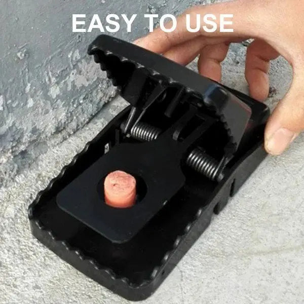 Highly sensitive mouse trap with strong spring