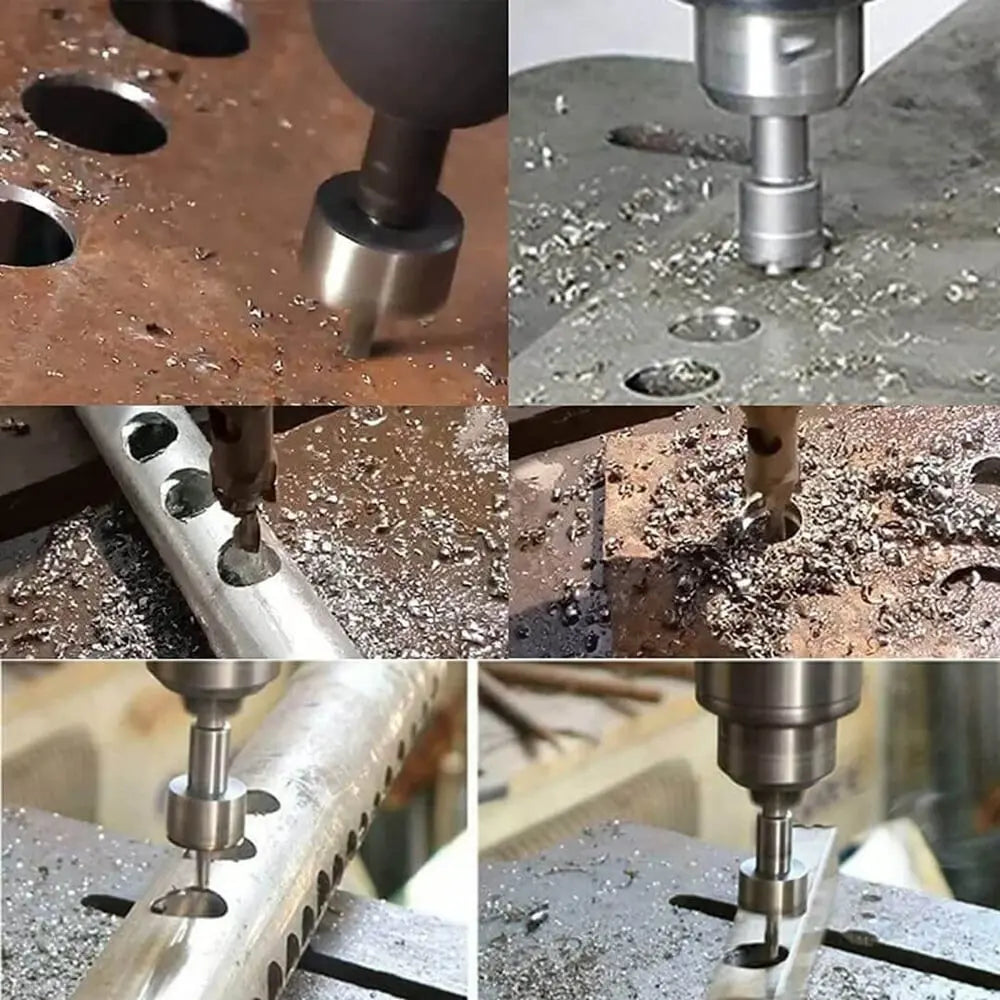 High-Performance Carbide Core Drill Bit Set for Metal (5 Pieces)