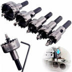 High-Performance Carbide Core Drill Bit Set for Metal (5 Pieces)
