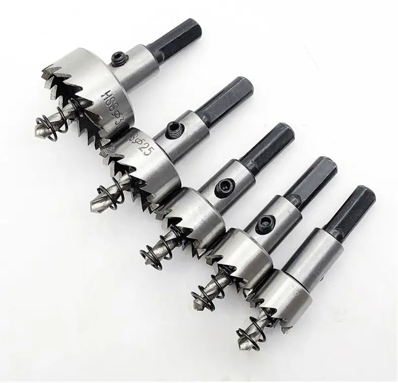 High-Performance Carbide Core Drill Bit Set for Metal (5 Pieces)