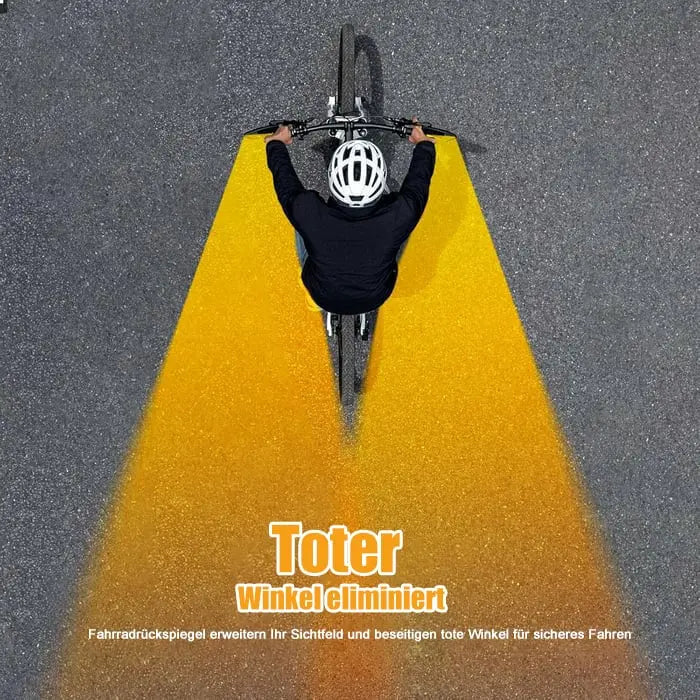 Bike mirror made of stainless steel – Shatterproof & 360° Redatable for more safety