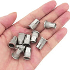 100-Piece Stainless Steel and Carbon Steel Rivet Nut Set in M3–M10 Sizes