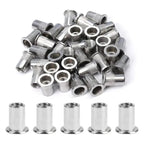 100-Piece Stainless Steel and Carbon Steel Rivet Nut Set in M3–M10 Sizes