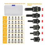 100-Piece Stainless Steel and Carbon Steel Rivet Nut Set in M3–M10 Sizes