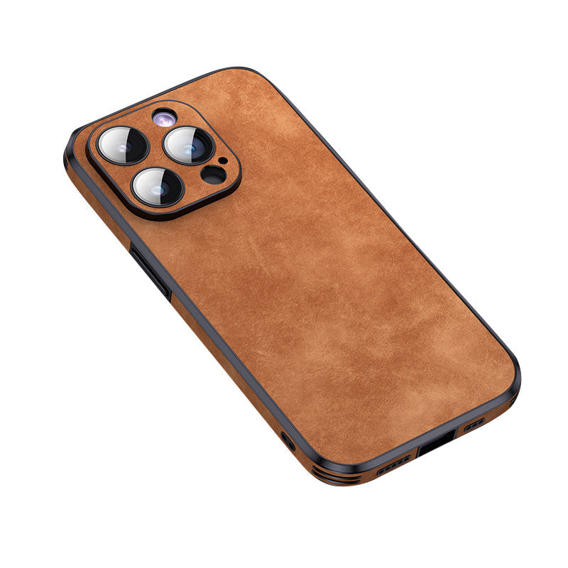 High-quality leather iPhone case with shockproof camera protection cover bag | MagSafe case for Apple iPhone 15/14/13 Pro Max Plus | Armor cover phone case