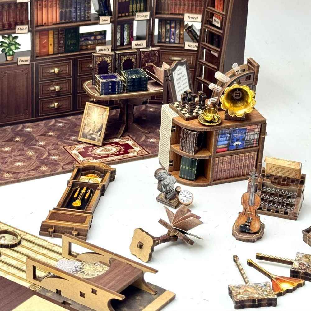 Hoggor Bookstore DIY Miniature Kit