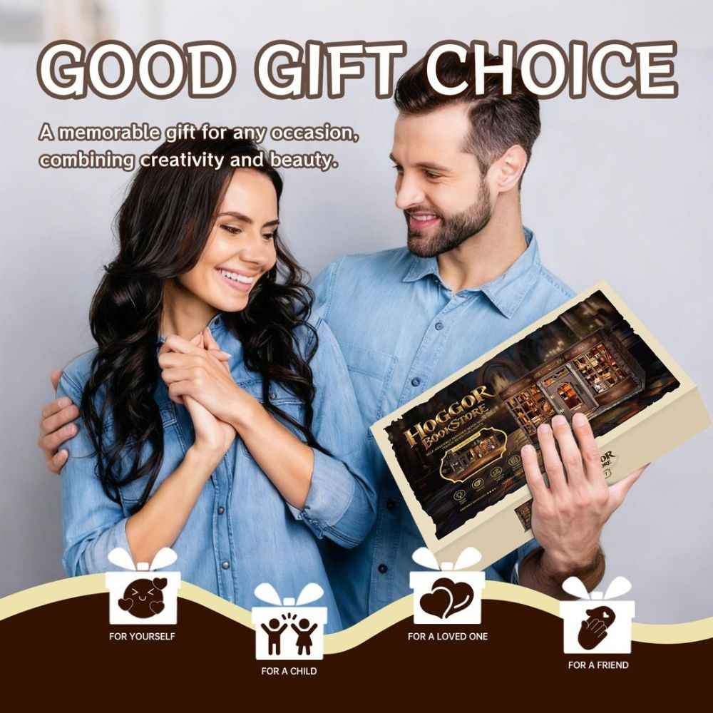 Hoggor Bookstore DIY Miniature Kit