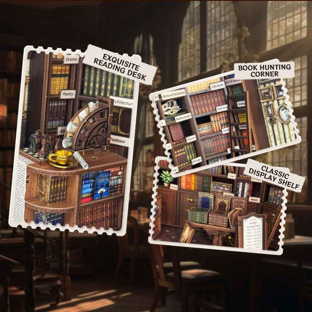 Hoggor Bookstore DIY Miniature Kit