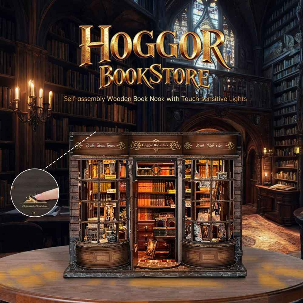 Hoggor Bookstore DIY Miniature Kit