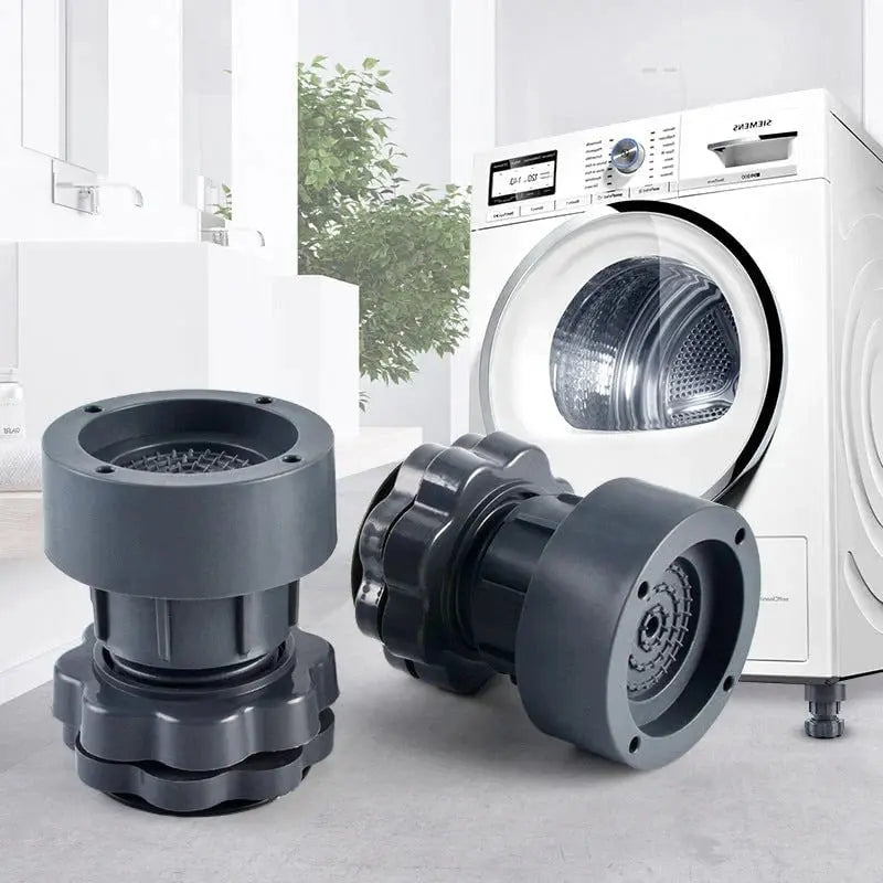 Height Adjustable Anti-Vibration Pads for Washing Machines – 4-Piece Set