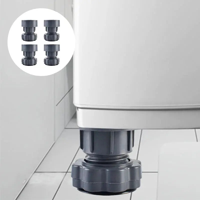 Height Adjustable Anti-Vibration Pads for Washing Machines – 4-Piece Set