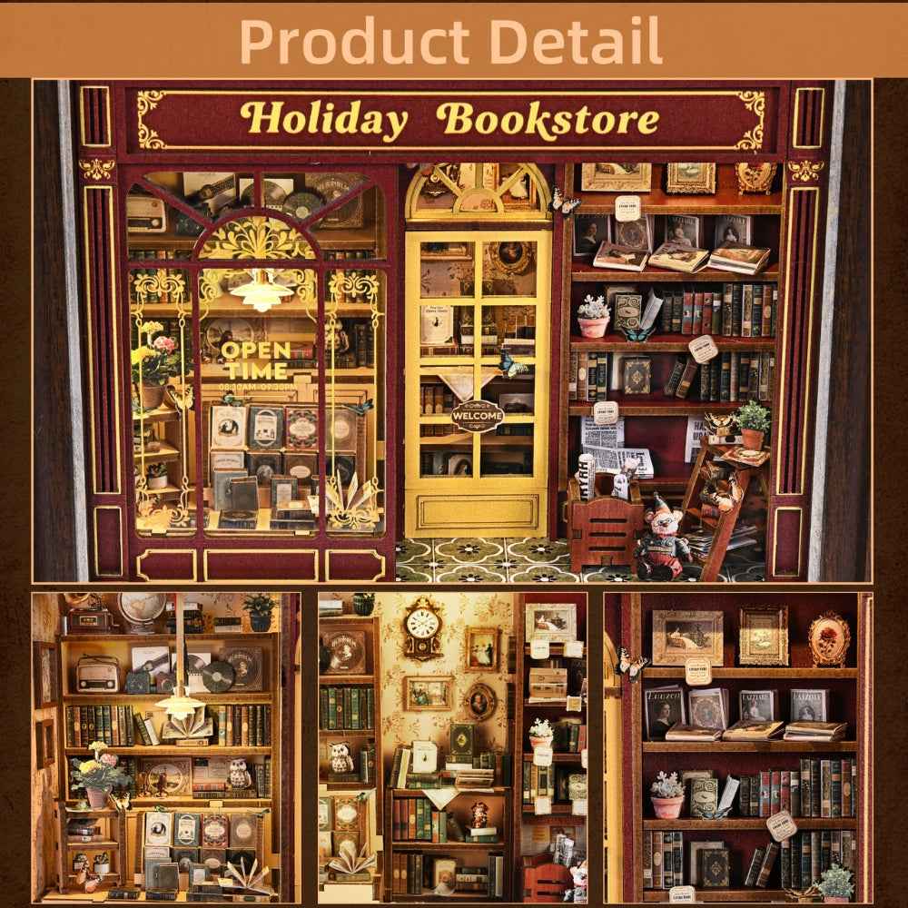 Holiday Bookstore DIY Book Nook Kit