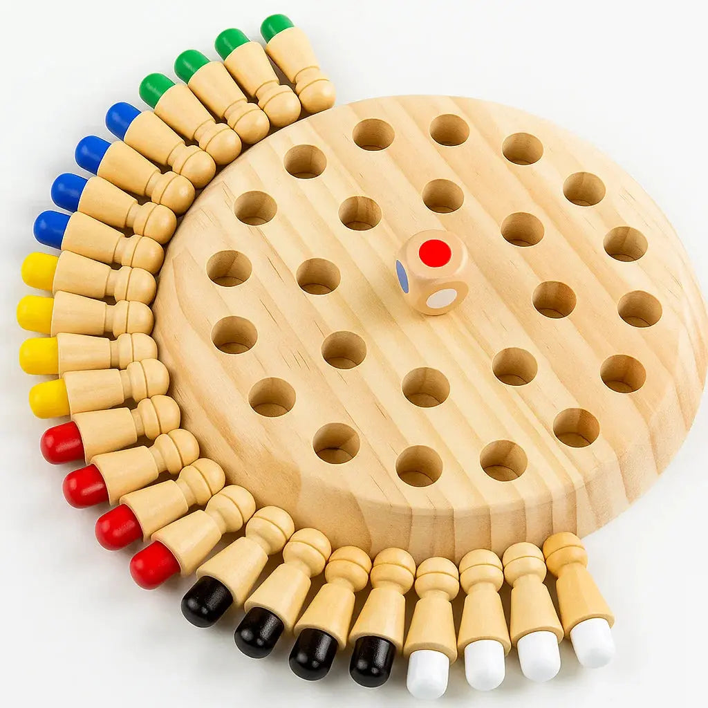 Wooden Memory Game — Thinking Game to Promote Memory and Coordination