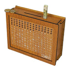 Wooden piggy bank with counter – Durable and Decorative