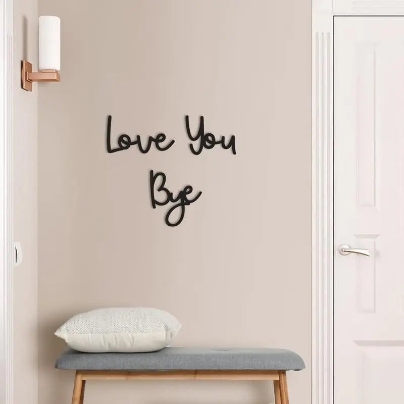 Wood wall decoration with adhesive back