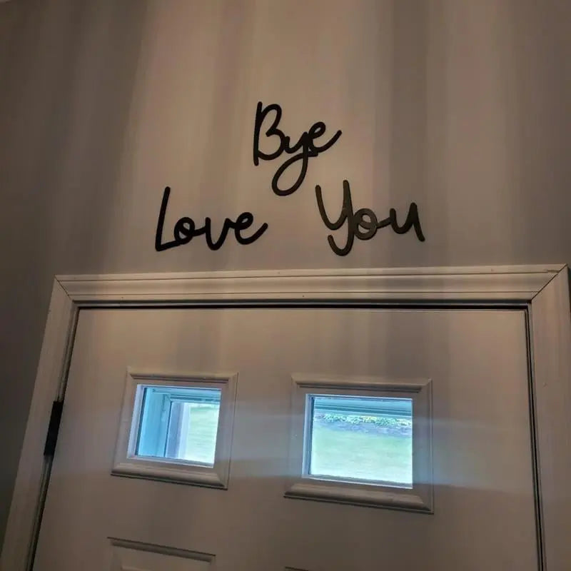 Wood wall decoration with adhesive back
