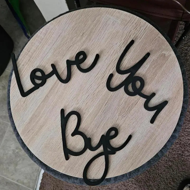 Wood wall decoration with adhesive back