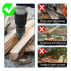 Wood drill attachment – Efficient splitting attachment for firewood quickly and easily