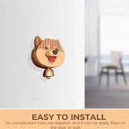 Wooden Glockenspiel Door Bell Shiba Inu – Cute & Welcoming Charm
